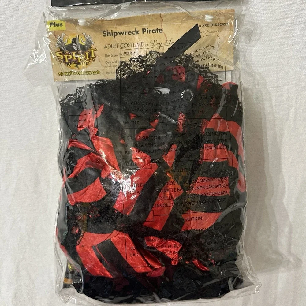 SPIRIT Leg Ave Shipwreck Pirate Halloween Costume‎ Adult Plus Size 18-20 Dress - Picture 5 of 6